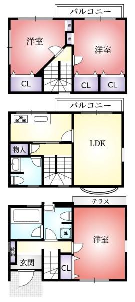 神戸市兵庫区会下山町３丁目の中古一戸建