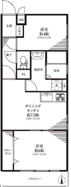 パシフィックワコーマンション(間取り)