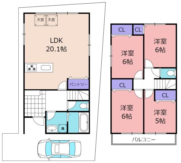 大東市諸福１丁目の新築一戸建