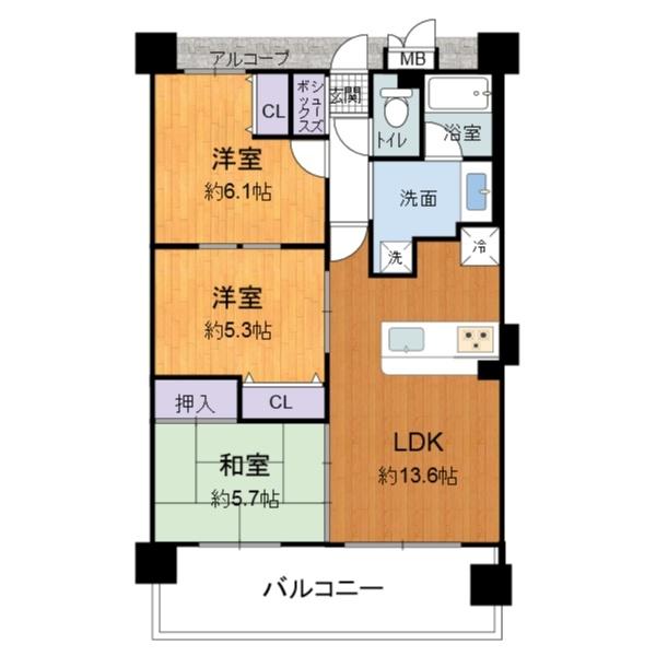 グランコート鴻池新田(間取り)