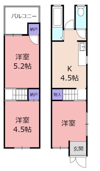 大東市御供田１丁目の中古テラスハウス