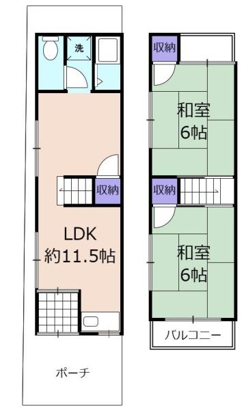 大東市新田西町の中古テラスハウス
