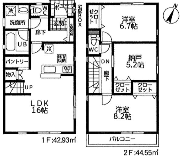 藤沢市亀井野第24　全３号棟　１号棟