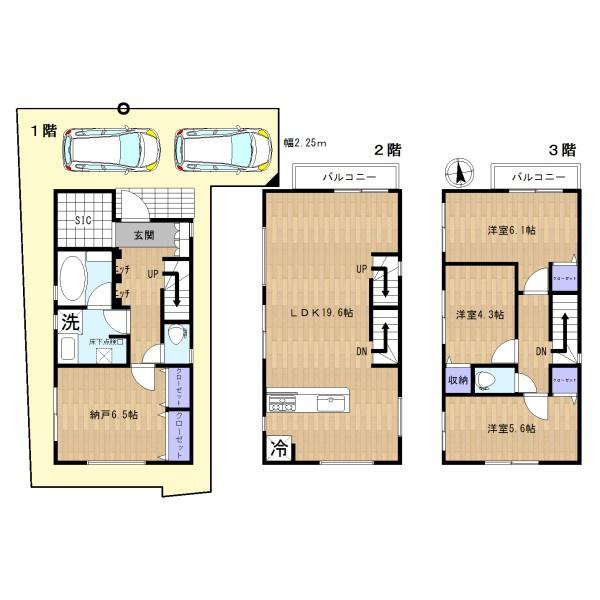 川崎区浅田2丁目　新築分譲住宅　全10区画F号棟