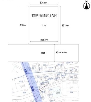 茨木市上穂積4丁目建築条件無し売土地