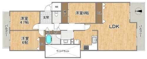 【仲介手数料割引２０％ＯＦＦ】コープ野村ウィンディ北千里