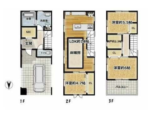 高槻市東天川３丁目中古戸建