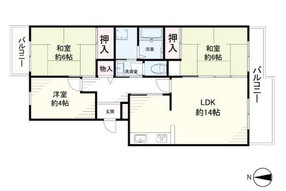 高槻阿武山団地二番街２０１号棟・高槻市上土室３丁目