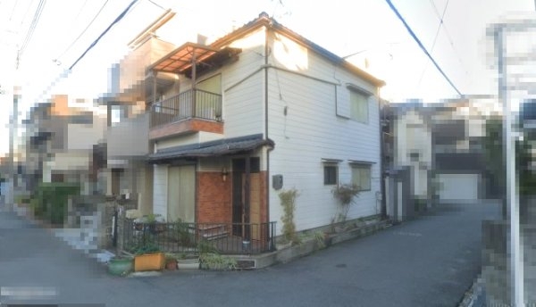 高槻市寿町２丁目　建築条件なし土地　東南角地　更地渡し