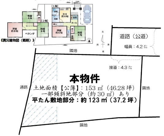 高槻市古曽部町３丁目建築条件無し土地