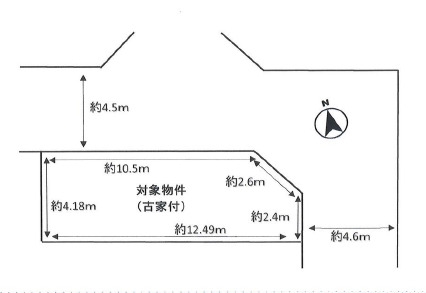 高槻市津之江町１丁目　建築条件無し土地