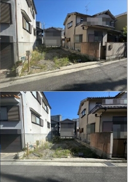 茨木市庄１丁目　建築条件なし土地