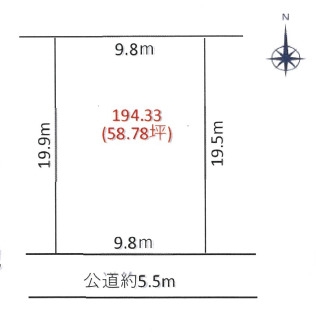 高槻市桜ケ丘南町　建築条件付土地