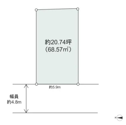 高槻市下田部町２丁目　建築条件付き土地