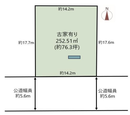 茨木市鮎川3丁目　建築条件無し土地