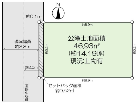 茨木市鮎川１丁目　建築条件なし土地