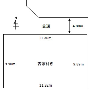 茨木市鮎川２丁目　建築条件なし土地