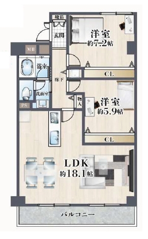 グリーンタウン茨木７番館