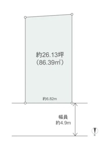 高槻市東五百住町３丁目　建築条件付き土地