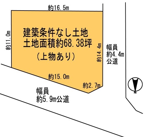 ■茨木市玉瀬町■建築条件なし土地■角地