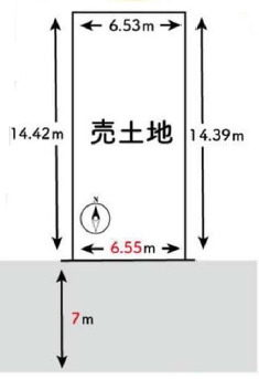 安岡寺町3丁目　建築条件なし土地