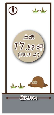 高槻市淀の原町　建築条件なし土地