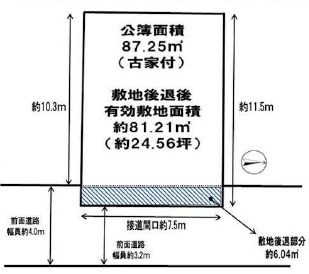 茨木市玉瀬町 建築条件なし土地