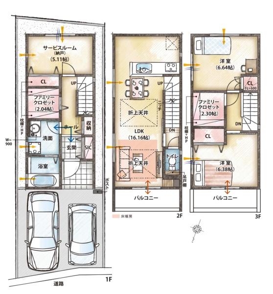 新築分譲住宅　瑞穂区田辺通　3号棟