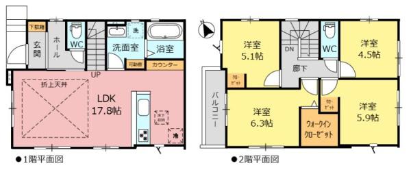 新築分譲住宅　天白区一本松1期　2号棟