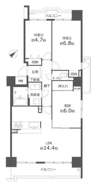 シンフォニアみなみが丘イーストコートA棟