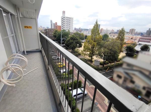 平針西住宅2号棟(バルコニー)