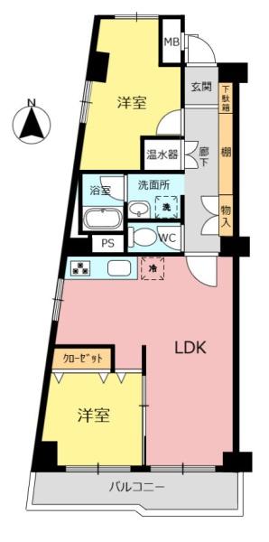 瑞穂スカイマンション(間取り)