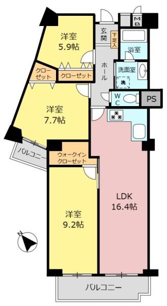 コ・ドミニオン瑞穂A棟