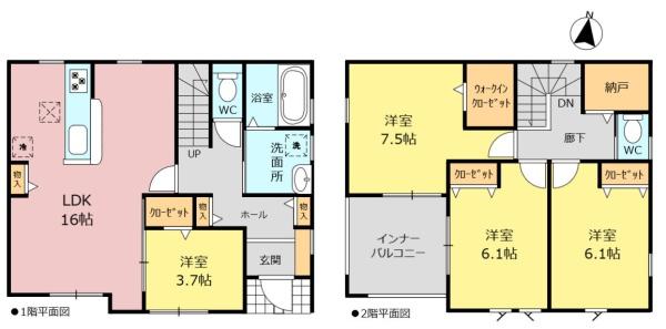 リーブルガーデン日進市浅田平子1丁目　2号棟