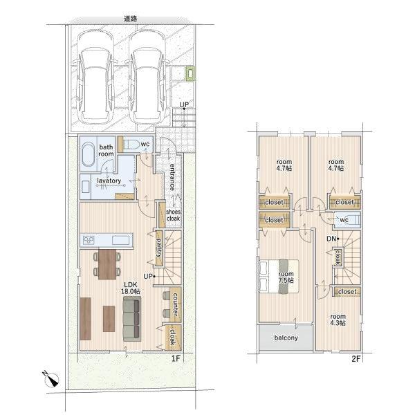 新築分譲住宅　名東区新宿4期　1号棟