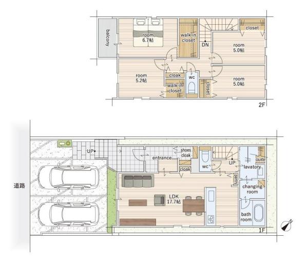 新築分譲住宅　天白区菅田3期　5号棟