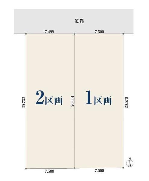 土地　天白区植田本町2402　1号地