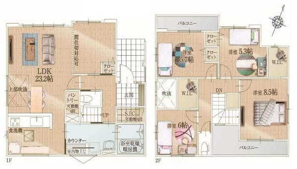 新築分譲住宅　名東区赤松台1期　1号棟