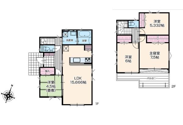 いろどりアイタウン　那珂市杉23-P1　3号棟