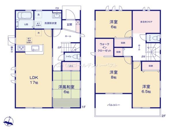 リーブルガーデン　ひたちなか市後野3期　2号棟