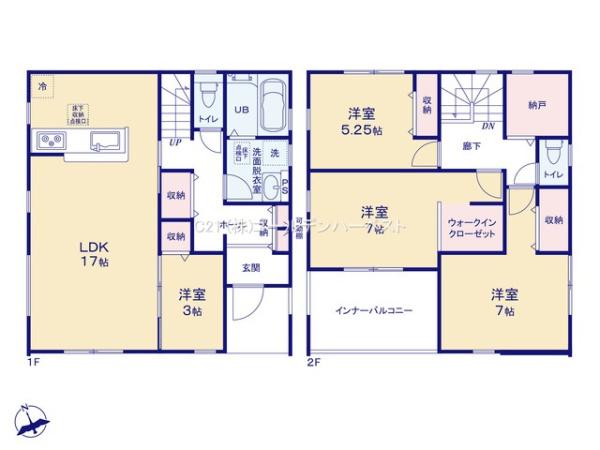 リーブルガーデン　ひたちなか市平磯遠原町第11　2号棟