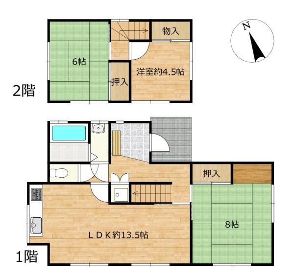 ひたちなか市大字足崎の中古一戸建て