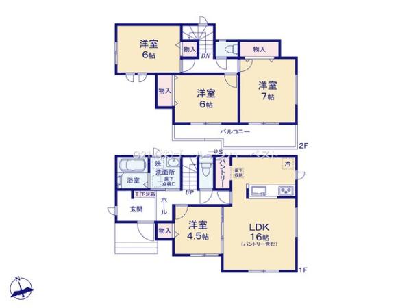 ハートフルタウン　水戸市元吉田町2235番　B号棟