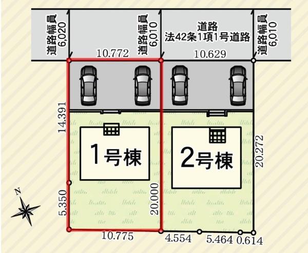 Cradlegardenひたちなか市平磯遠原町第1　1号棟