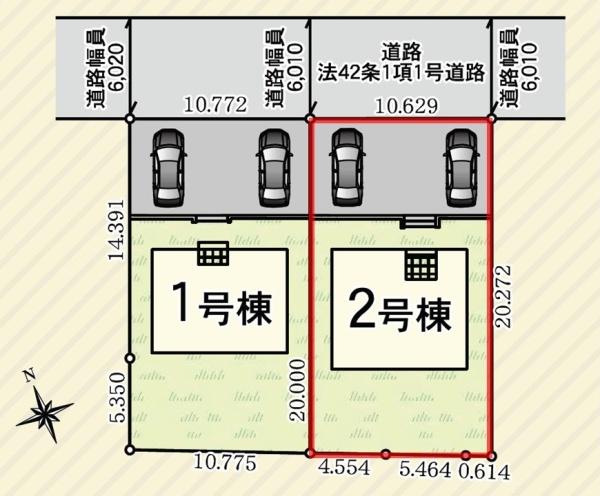 Cradlegardenひたちなか市平磯遠原町第1　2号棟