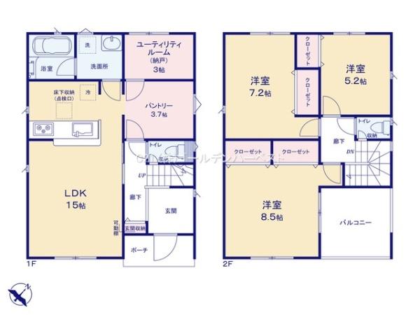 Cradlegarden笠間市笠間第3　1号棟