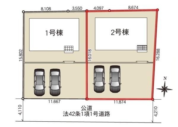 Cradlegardenひたちなか市磯崎町第3　2号棟