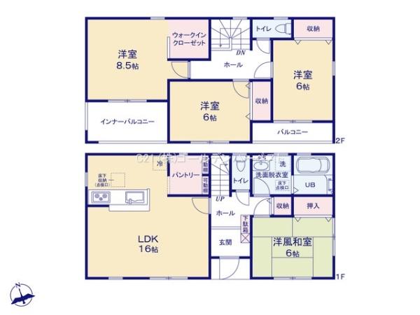 リーブルガーデン　ひたちなか市稲田10期　1号棟