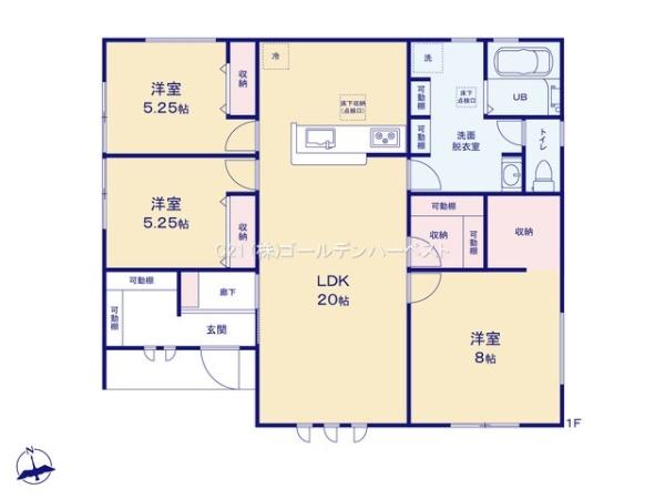リーブルガーデン　ひたちなか市阿字ヶ浦町5期　3号棟