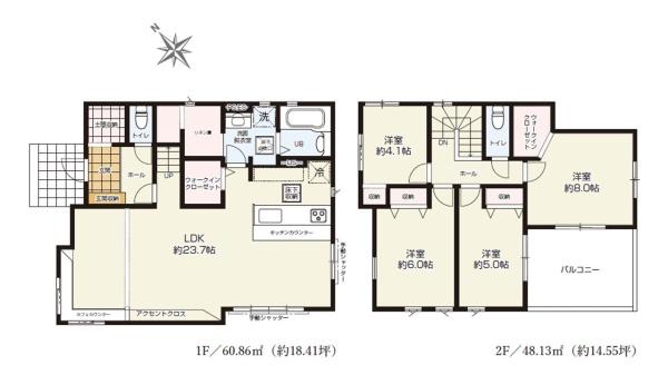 ケイアイテラス　水戸市元吉田町4期　全1棟
